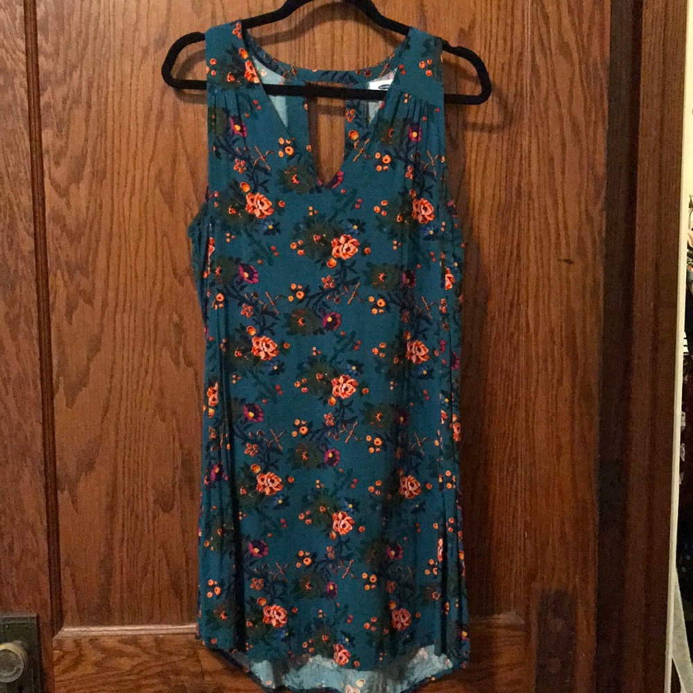 Old Navy Turquoise Floral Dress